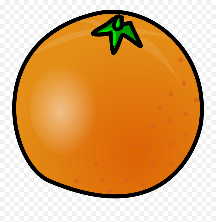Orange Clip Art Png 2 - Clipartix Animated Picture Of An Orange Emoji,Orange Fruit Emoji