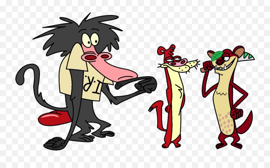 Baboon I Am Weasel And Buck By Sethmendozada - Baboon On Emoji,Weasel Emoticon