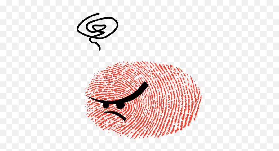 Fingerprint Me Stickers By Natasa Bizic Emoji,Fingerprint Emoticon