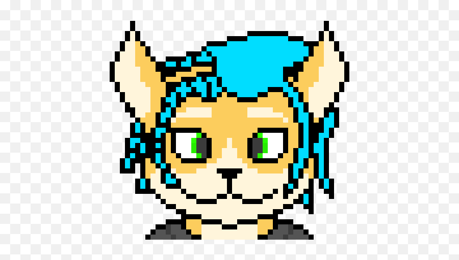 Ah Yes Fox Mccloud With Cameou0027s Hair Pixel Art Maker Emoji,Cute Fox Emoticon