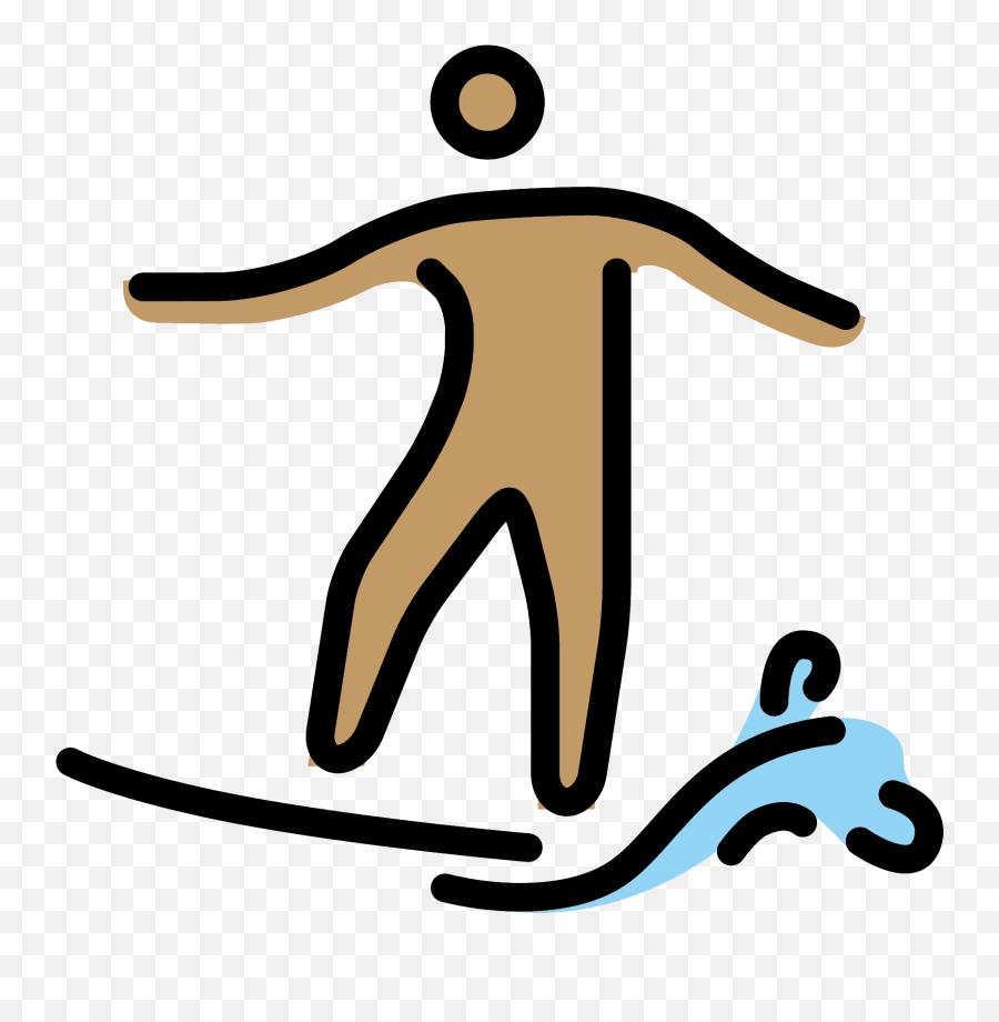 Person Surfing Emoji Clipart Free Download Transparent Png,Swimmer Running Cyclist Emoji
