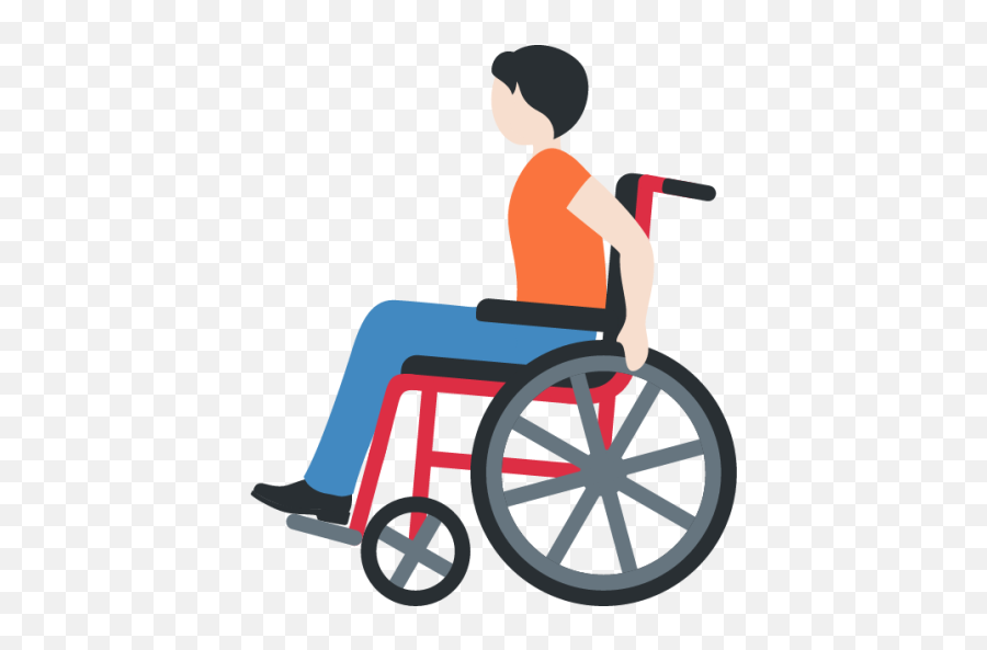 Person In Manual Wheelchair Light Skin Tone Emoji,Emojis Persons