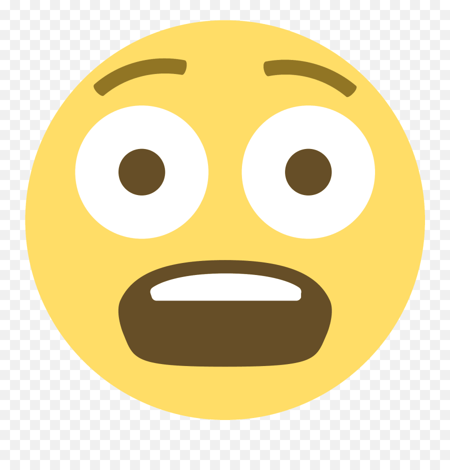 Fearful Face Emoji Clipart - Emoji Asustado,Emoji Clipart