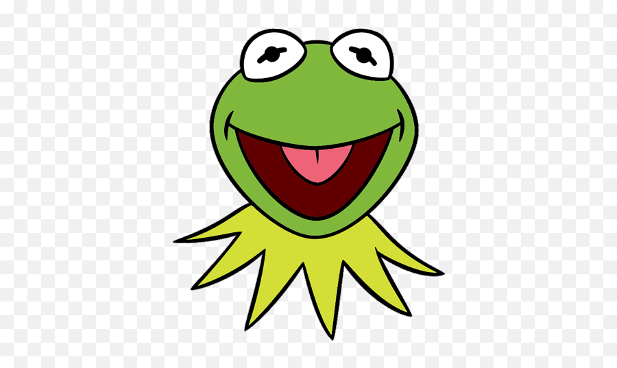 Frog Head - Clipart Best Kermit The Frog Drawing Face Emoji,Animated Frog Emoticon