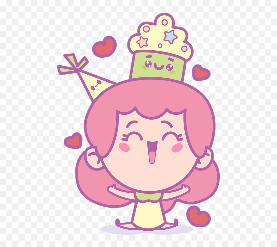 Birthday Girl Joy - Free Vector Graphic On Pixabay Emoji,Girl's Happy Birthday Emoji