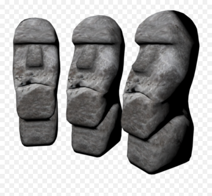 The Most Edited Moai Picsart - Artifact Emoji,Stoneface Emoji