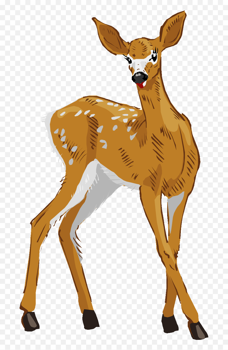Deer Clipart Free Clip Art Images Image 3 - Clipartix Animal Figure Emoji,Doe Emoji