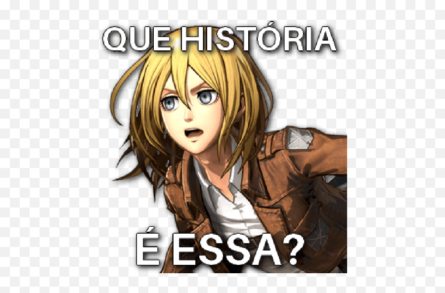 Attack On Titan - Abneres Krista Lenz Sticker Emoji,Emoji Attack