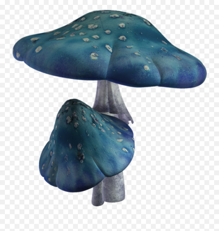 Mq Blue Mushroom Sticker By Marras - Blue Mushroom Png Emoji,Mushroom Emoji