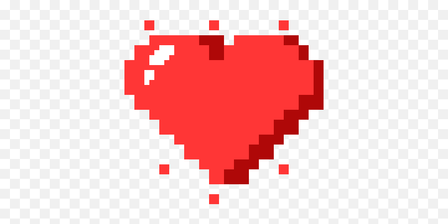 Red Heart Stickers For Android Ios - Pixel Love Gif Png Emoji,Floating Heart Emoji