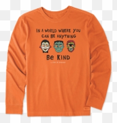 Kind Masks Long Sleeve Crusher Tee - Long Sleeve Emoji,Best Friend Emoji Shirts