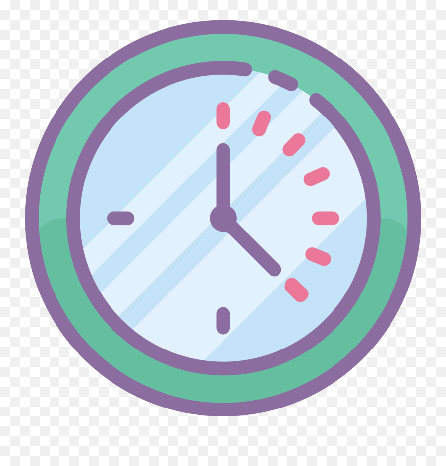Wall Clock - Cute Clock Icon Png Emoji,Alarm Clock Emoji