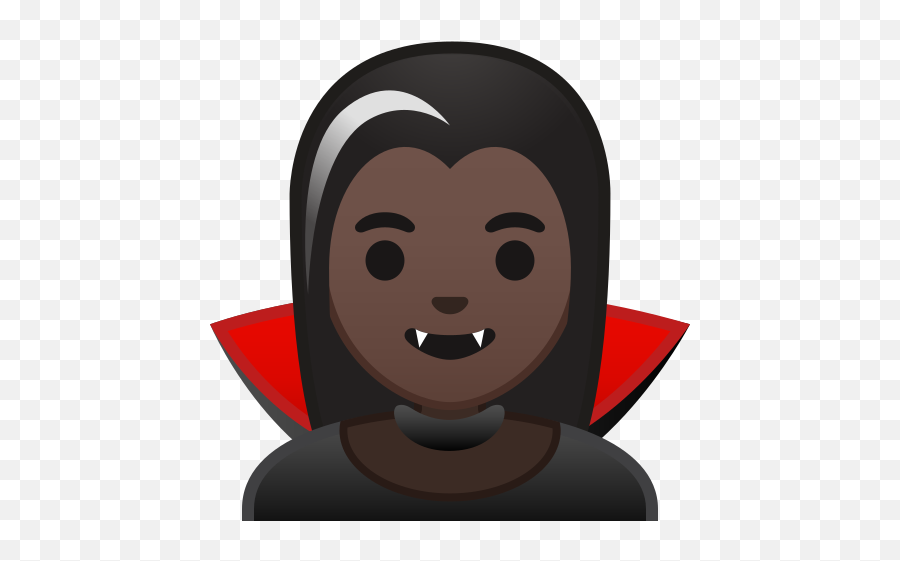 U200d Woman Vampire Dark Skin Tone Emoji - Vampire Emoji,Skin Tone Emojis