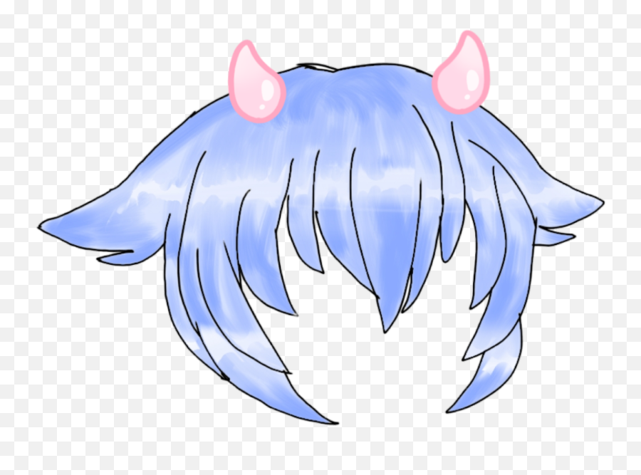 Gachalife - Hair Png Picsart Gacha Life Emoji,Akiko Glitter Emoji