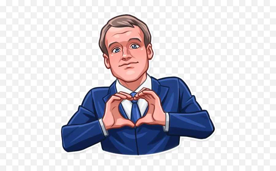 Emmanuel Macron - Telegram Sticker Macron Telegram Emoji,Telegram Emoji Stickers