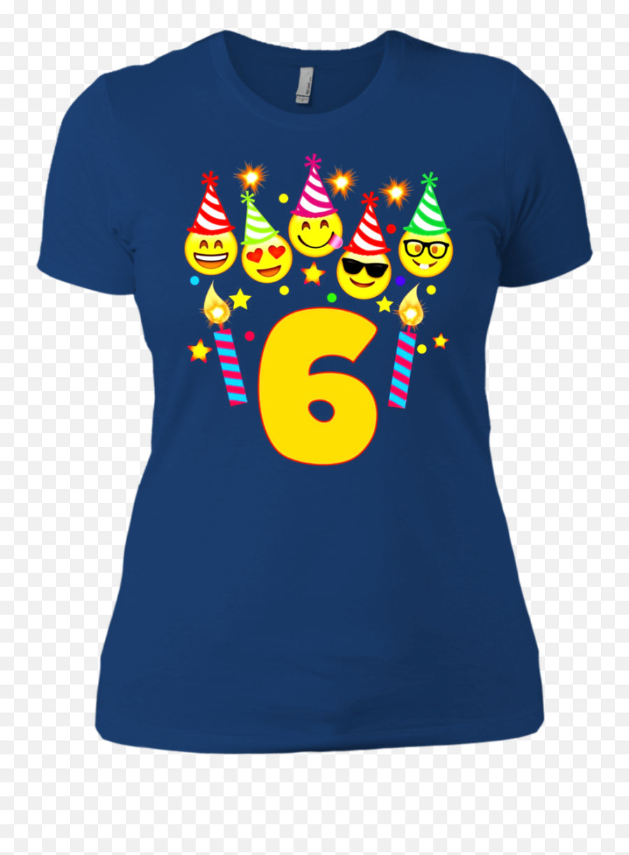 Emoji Birthday For 6 Six Year Old Girl Boy Toddler - Emoji Emoji Playeras De Cumpleaños 6,Boy Emoji