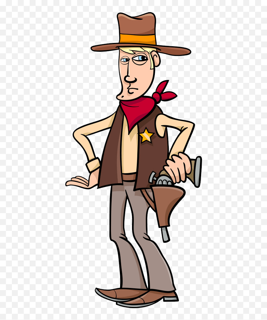 Sheriff Cowboy Transparent - Clipart World Dibujo De Un Sheriff Emoji,Cowboy Emoji