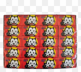 Marukawa Fusen Felix The Cat Chewing Gum 60 Pcs Strawberry Flavored 116 Oz - Happy Emoji,Oz Emoticon