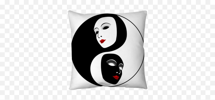 Masks - Yin And Yang Emoji,Ying Yang Emoticon