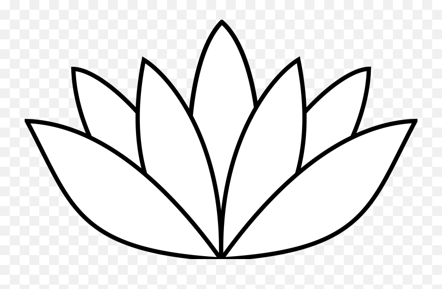 Free Lotus Flower Download Free Clip Art Free Clip Art On - Lotus Flower Outline Clipart Emoji,White Flower Emoji Meaning