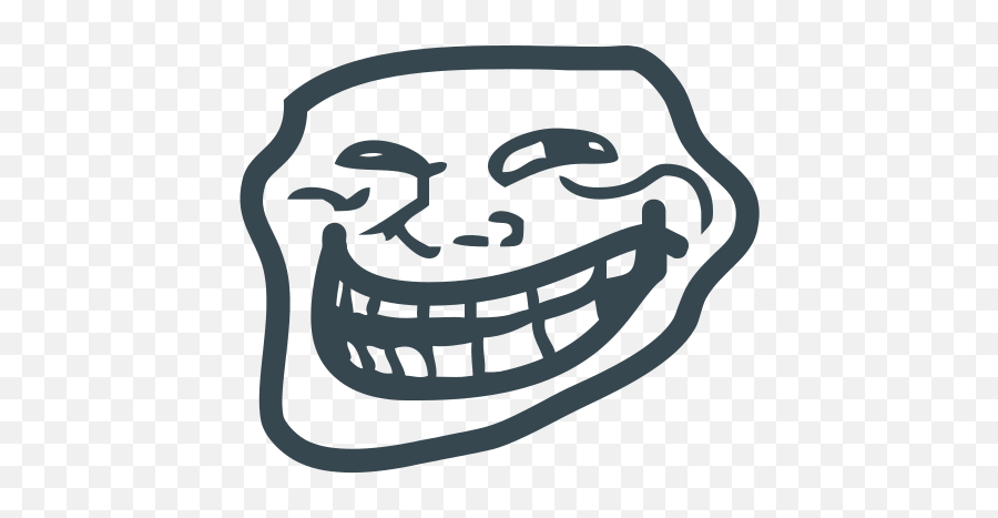 Icône Trollface - Troll Face Icon Emoji,Troll Face Emoji