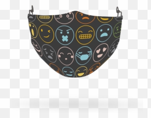 Emoji Pattern Face Covering Print 30 - Decorative,Emoji Headband