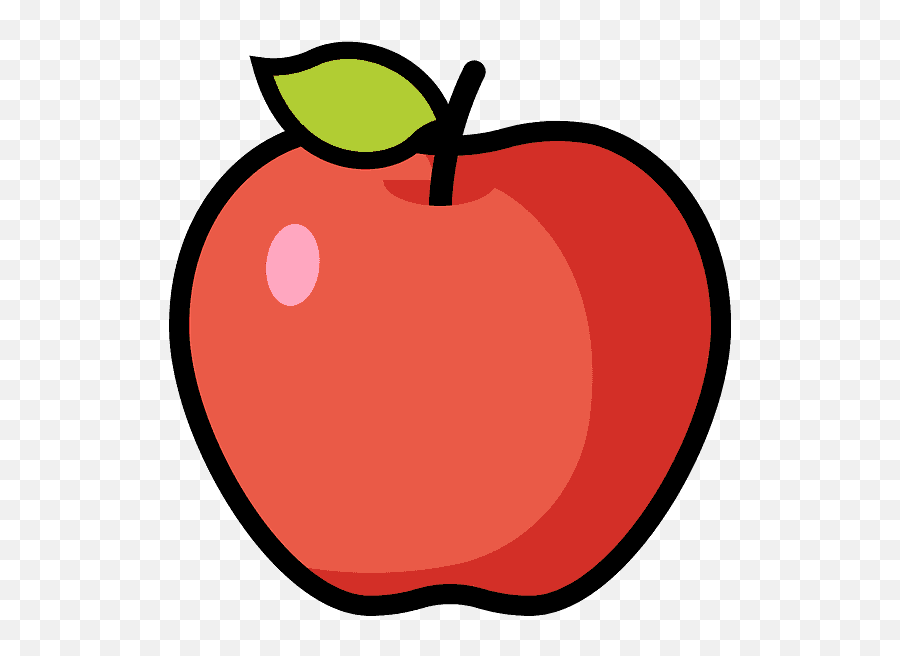 Red Apple Emoji Clipart - Pessoa,Apple Emoji Png