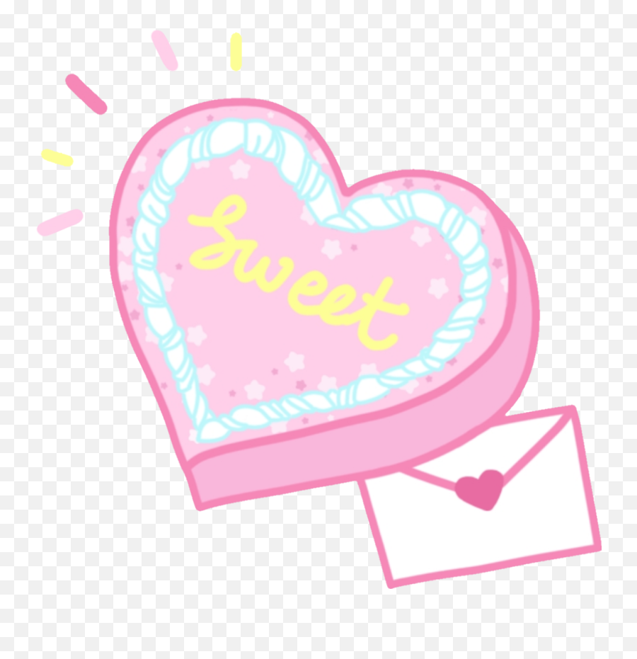 Remixit Sticker Kawaii Cute Pink Soft Love Letter - Kawaii Girly Emoji,Heart Emojis Bratz