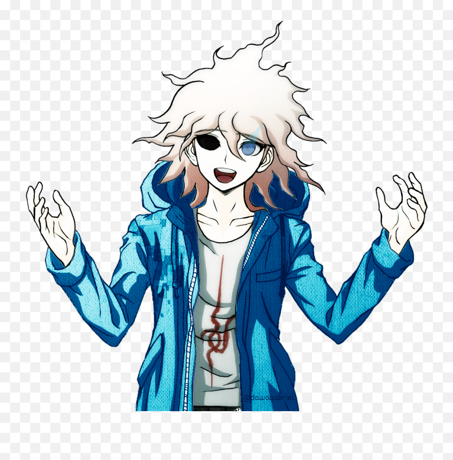 Images - Komaeda Nagito Sprites Transparent Emoji,Monokuma Text Emoji