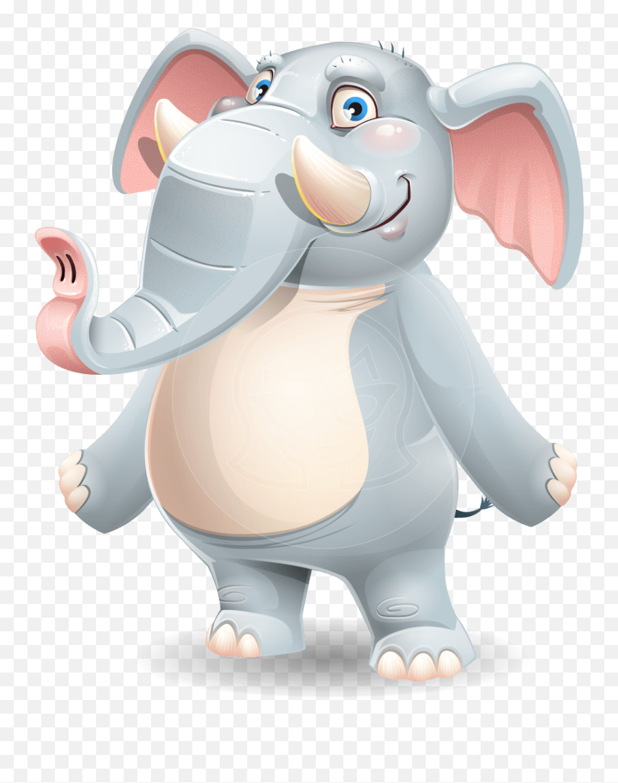 Elephant Animated Gif Free Download - Elephant Vector Cartoon Character Emoji,Flea Animated Emoticon