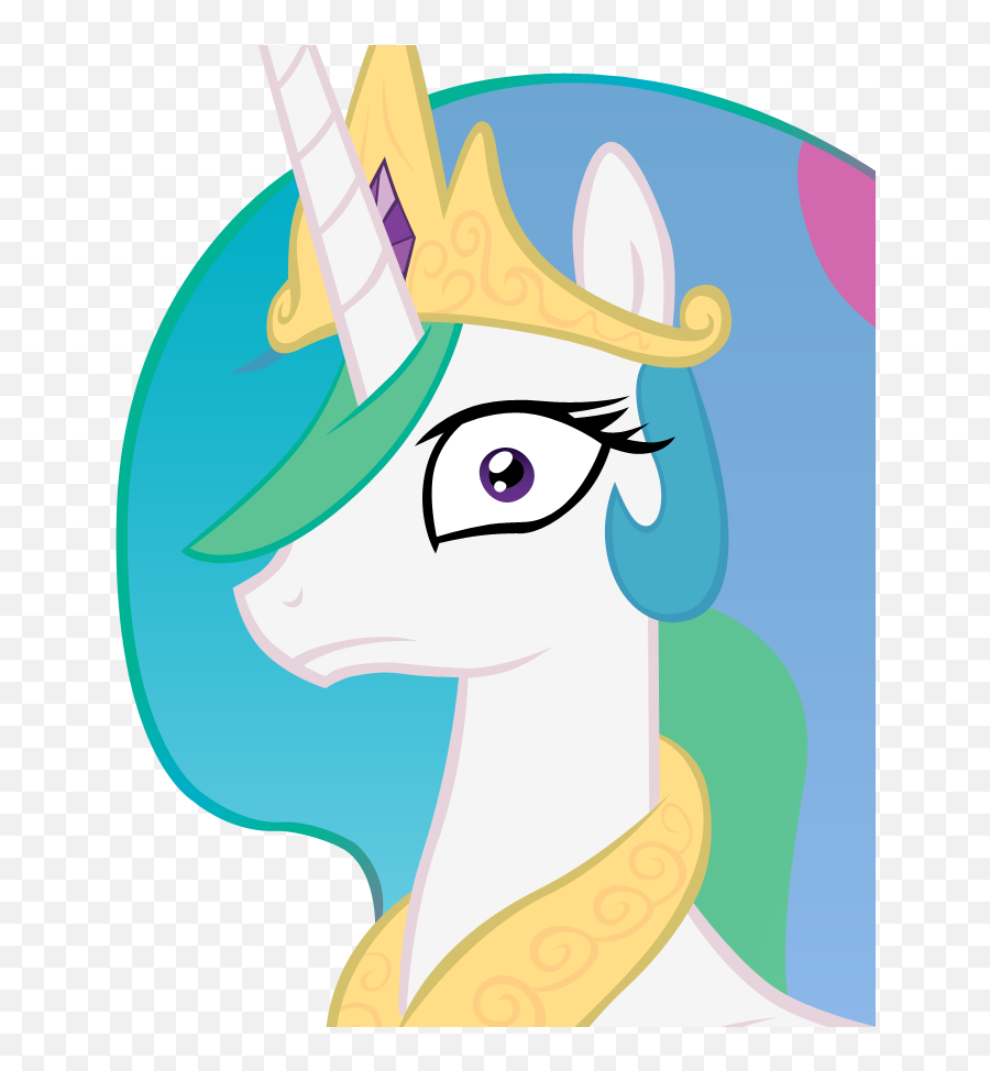 Transparent Surprised Face Clipart - Mlp Princess Celestia Scared Celestia Emoji,Rainbow Dash Awesomeface Emoticon