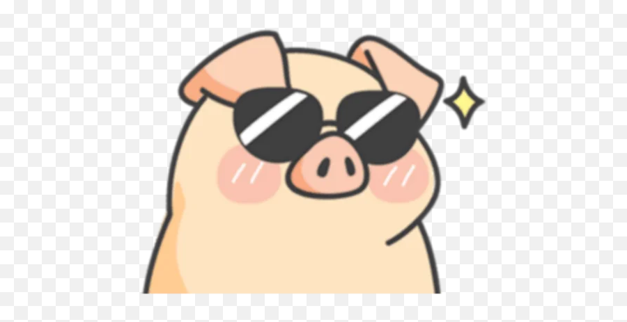 Pigpig U0026 Guagua Prt1 - 2 Full Telegram Stickers Pig Pig And Gua Gua Emoji,Whatsapp Pig Emoticon