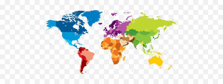 Leading Immigration Lawyer In South Florida - World Map Different Colored Continents Emoji,Free Graphics Body Maps Of Emotions