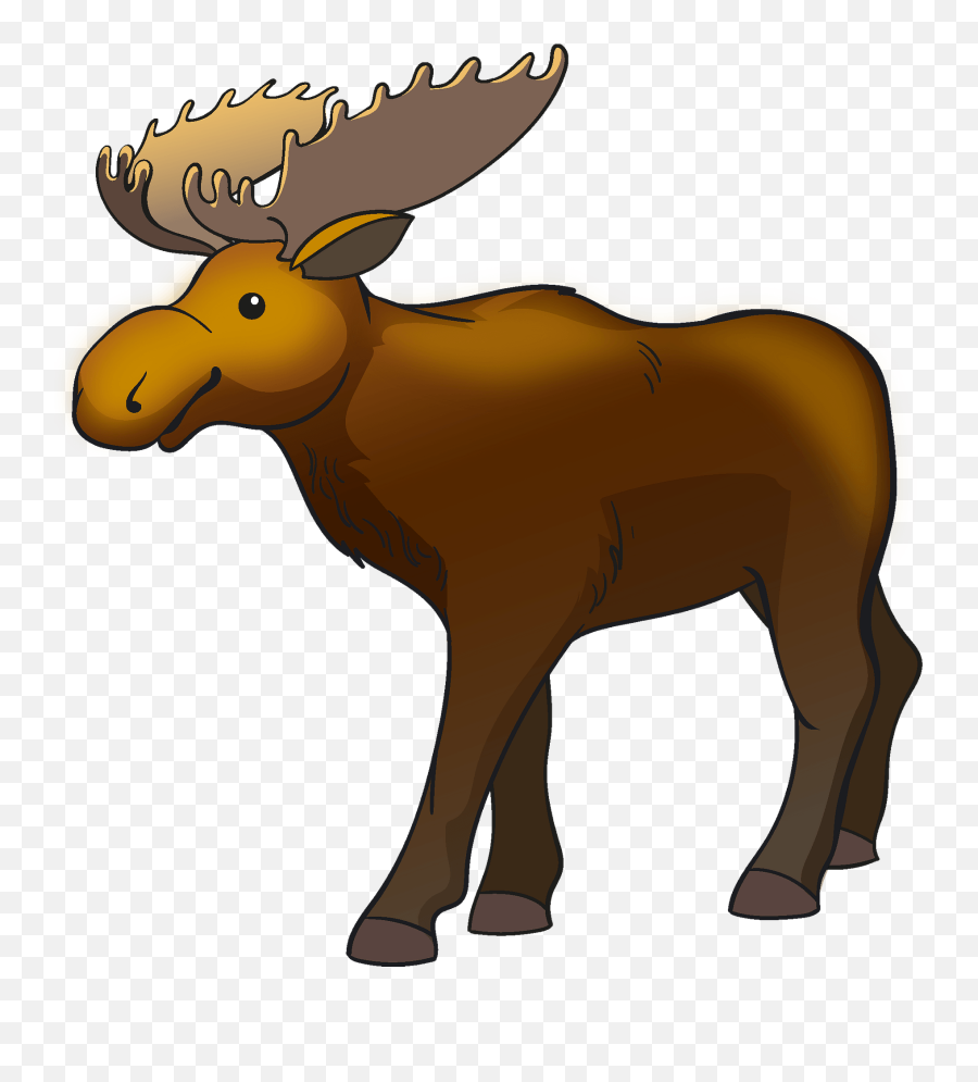 Moose Clipart - Moose Clipart Transparent Emoji,Moose Emoji