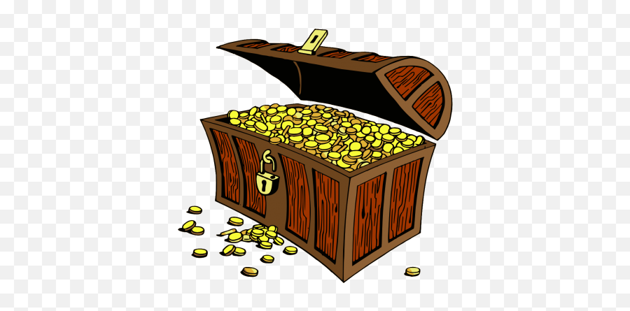 Chest Coins Gold Jewel Treasure - Transparent Treasure Chest Clipart Emoji,Treasure Chest Emoji