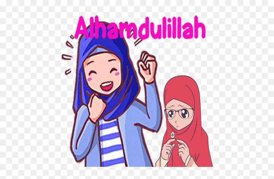 Wa Sticker Muslimah Islami For Whatsapp - Stiker Wa Islami Lucu Emoji,Emoticon Bbm Lengkap