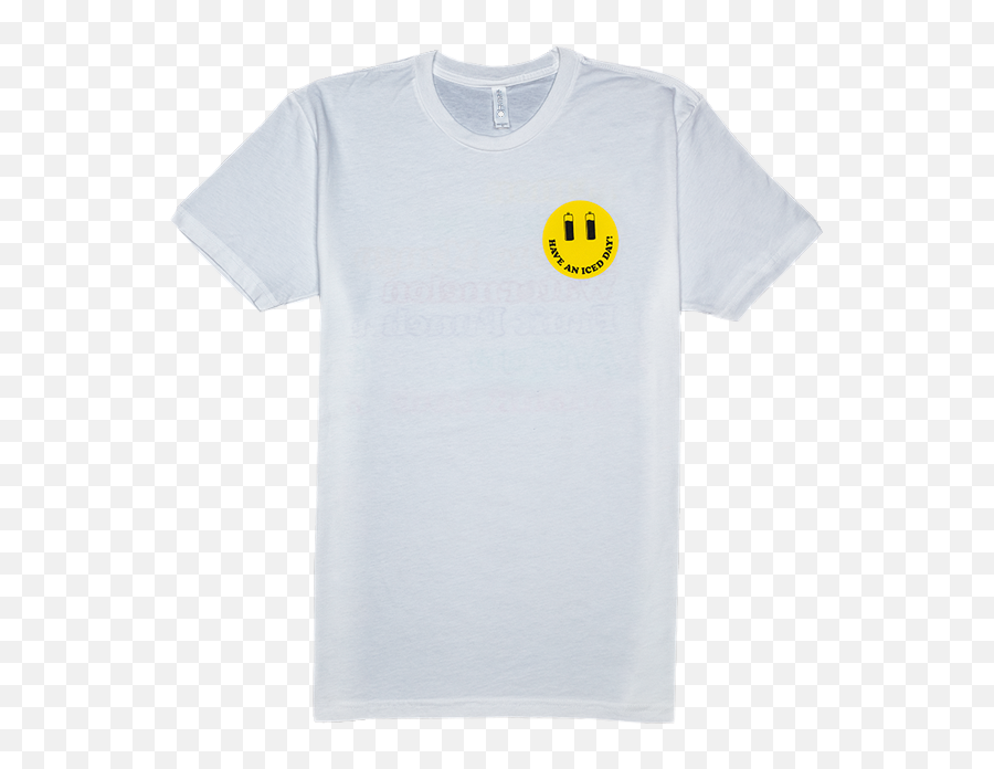 Have An Iced Day Shirt - White Short Sleeve Emoji,White Emoji Crop Top