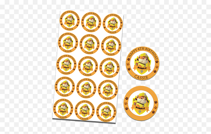 Paw Patrol - Ship Inn Emoji,Emoji Cupcakes Toppers