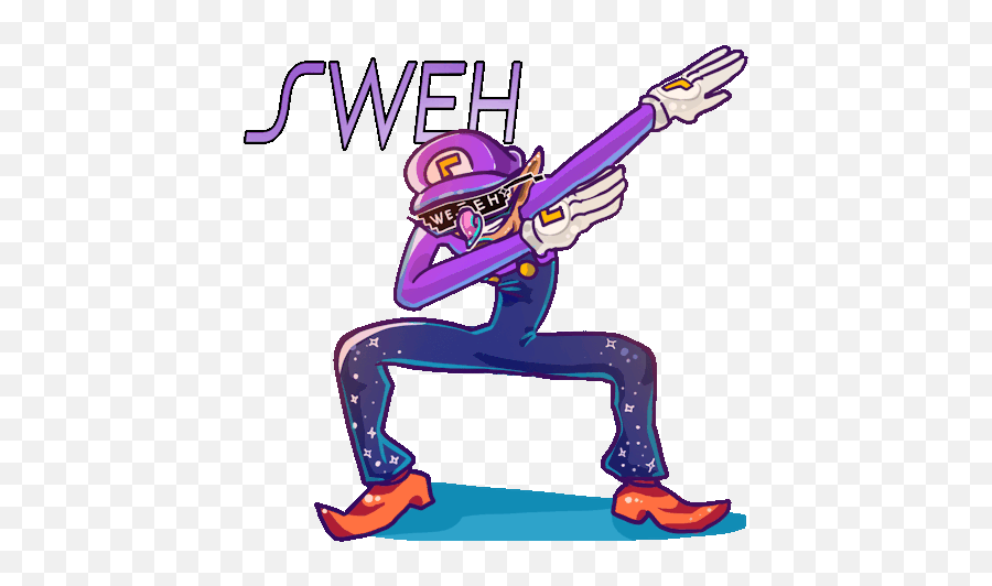 Mario Memes Dab - Waluigi Emoji,Dab On Em Emoji