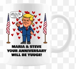 Huuge Anniversary - Trump Personalized Printed Coffee Mug 30th Anniversary Emoji,Trump Skype Emoticons