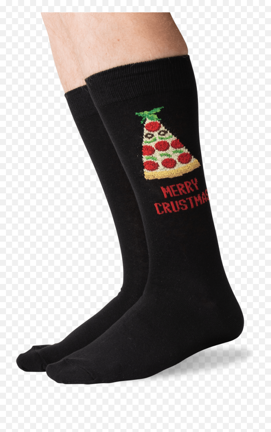 Menu0027s Merry Crustmas Crew Socks - Black For Teen Emoji,Emoji Slipper Socks