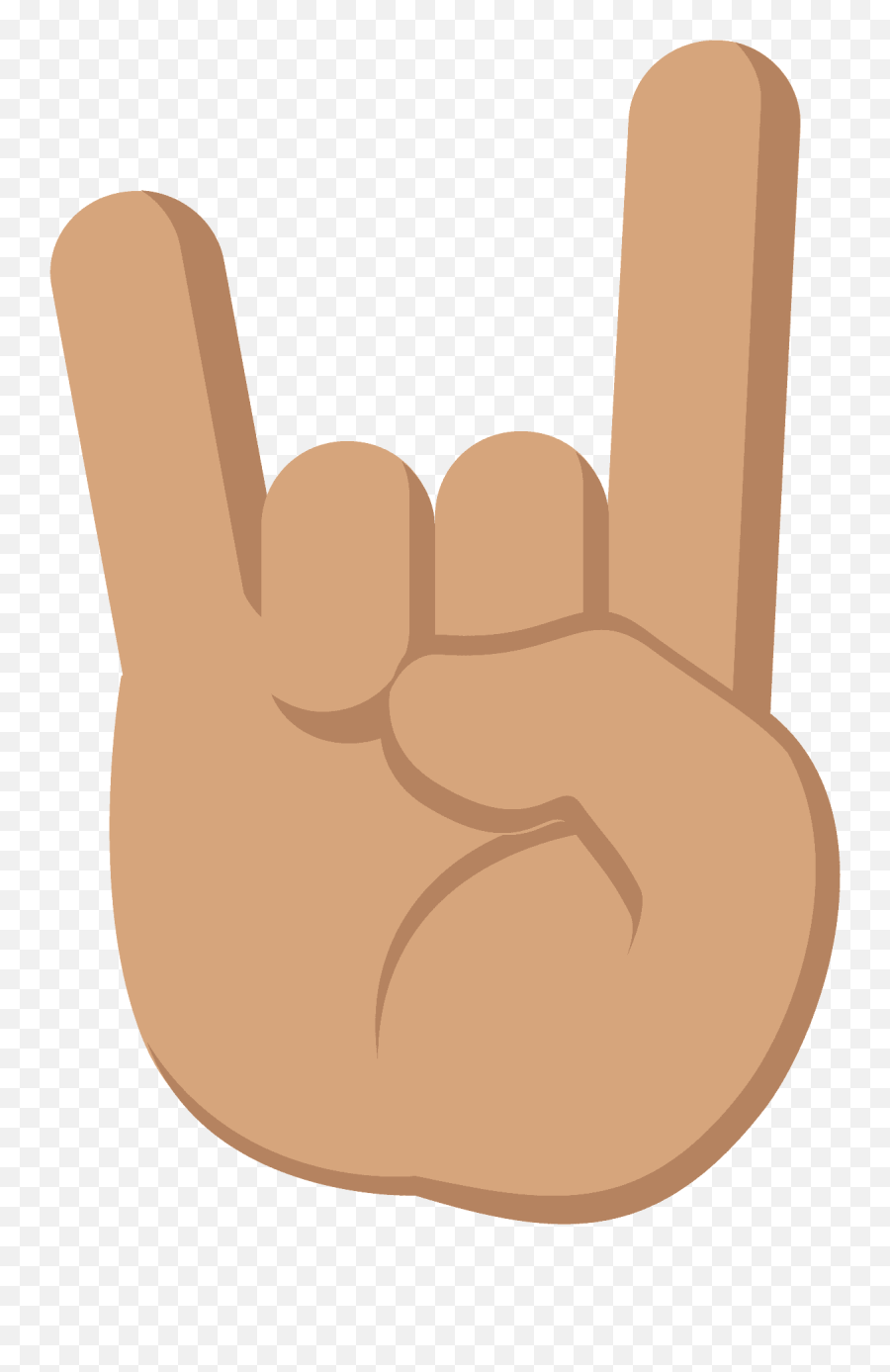 Sign Of The Horns Emoji Clipart - Emoji,Metal Horn Emoticon