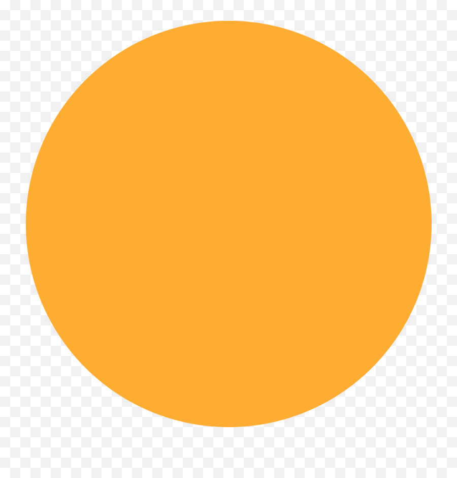 Orange Circle Emoji - What Emoji,Circle Outline For Emojis