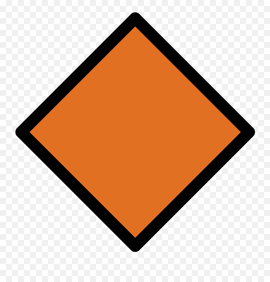 Small Orange Diamond Emoji Clipart - Virtual Learning Quiet Sign,Diamond Emoji