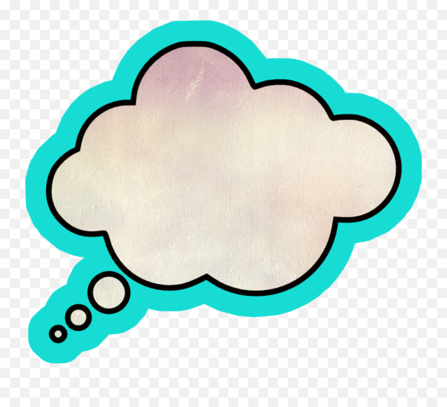 Here Is The Thinking Bubble Sticker By Kayob1028 - Dot Emoji,Thinking Bubble Emoji