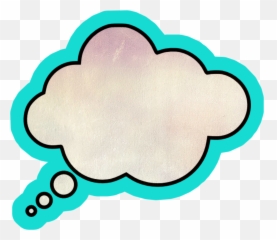 Here Is The Thinking Bubble Sticker By Kayob1028 - Dot Emoji,Thinking Bubble Emoji