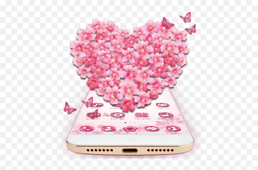 Delicate Sakura Blossom Theme U2013 Apps Bei Google Play - Girly Emoji,Maroon Heart Emoji