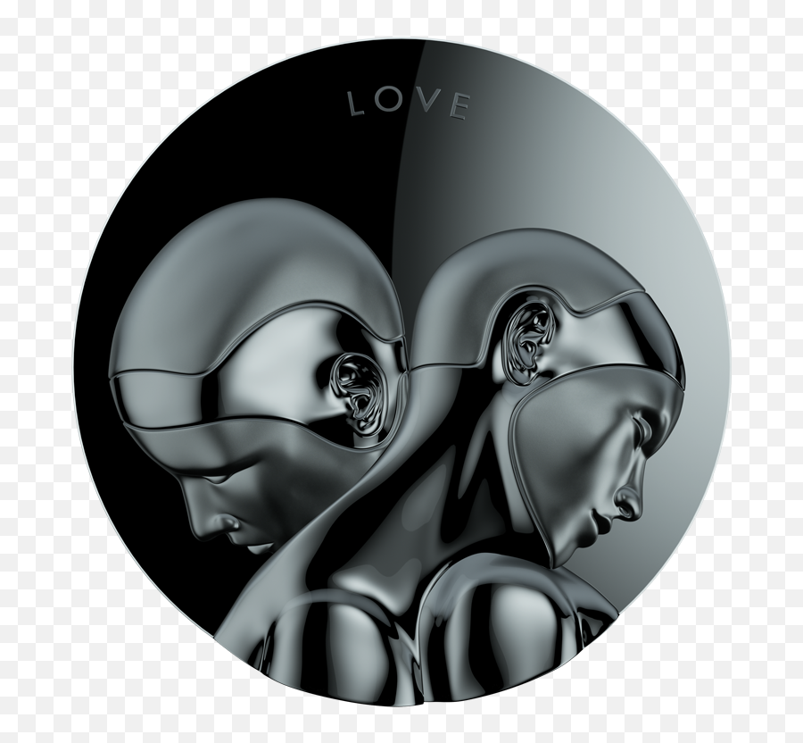 V2 Tokelau 20 Silver Coin Robots Next Evolution Love 3 Oz Emoji,Emotion Display Robot