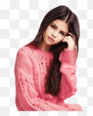Selena Gomez - Selena Gomez In Pink Sweater Emoji,Selena Gomez Emoji