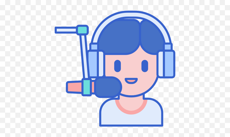 Broadcaster - Free Music And Multimedia Icons Emoji,Blue Headphone Emojis